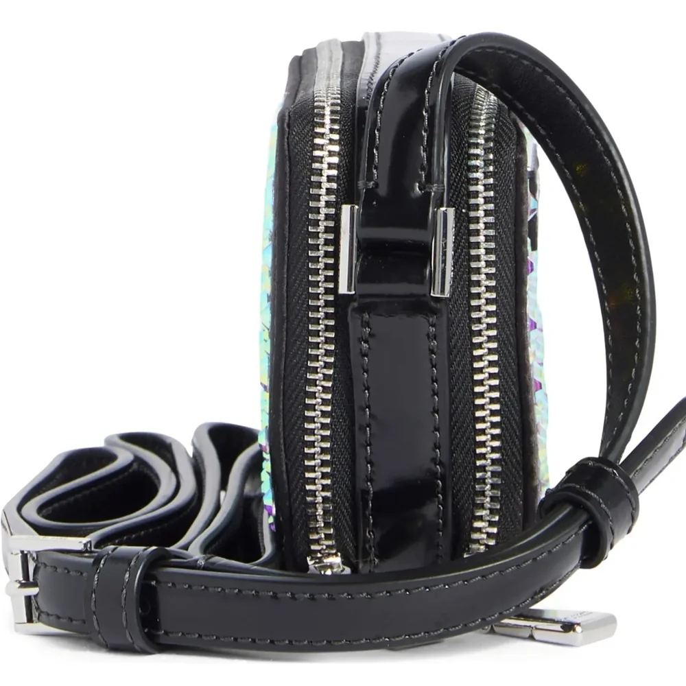 Kate Spade Zip Micro $228 Ret Crossbody Bag with Rhinestones, NWT